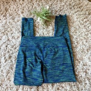 Dynamic 90 Degree By Reflex Vibrant Blue and Green gym sporty women’s Leggings w